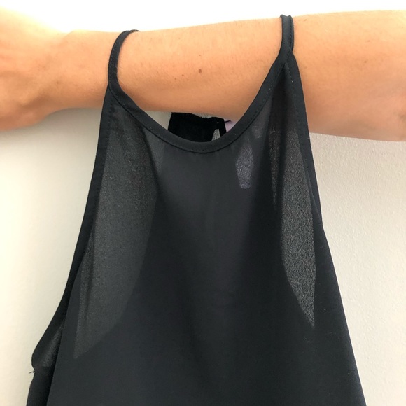 {alya} Halter tank top with beads and fringe, S - Picture 5 of 7